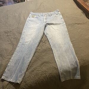 Cinch Men's Relaxed Fit Green Label Jeans 36x32 Light Denim Western Cowboy Ranch